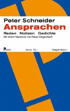 Ansprachen - Schneider, Peter