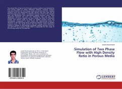 Simulation of Two Phase Flow with High Density Ratio in Porous Media