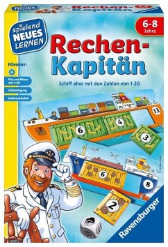 Ravensburger 24972 - Rechen-Kapitän, Rechen Lernspiel, Legespiel