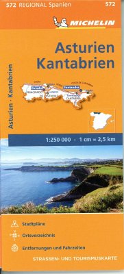 Michelin Karte Asturien, Kantabrien
