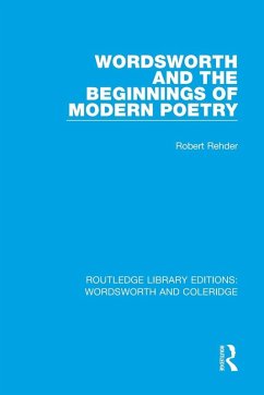 Cover Wordsworth and Beginnings of Modern Poetry