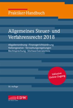 Praktiker-Handbuch Allgemeines Steuer- und Verfahrensrecht 2018
