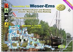 TourenAtlas TA2 Weser-Ems, m. 1 Beilage / Jübermann TourenAtlas Wasserwandern 2 - Jübermann, Erhard