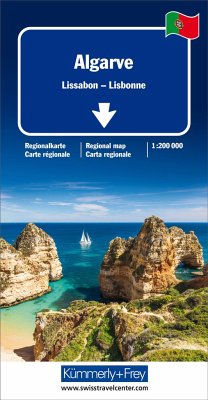 Kümmerly+Frey Regional-Strassenkarte Algarve 1:200.000