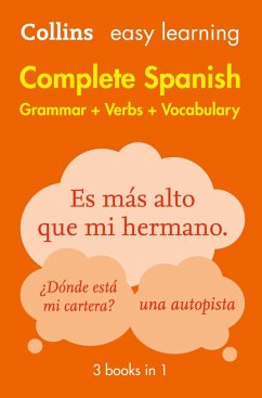 Cover Easy Learning Spanish Complete Grammar, Verbs and Vocabulary (3 books in 1) (eBook, ePUB)
