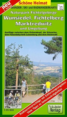 Doktor Barthel Karte Wander- und Radwanderkarte Naturpark Fichtelgebirge, Wunsiedel, Fichtelberg, Marktredwitz und Umgebung