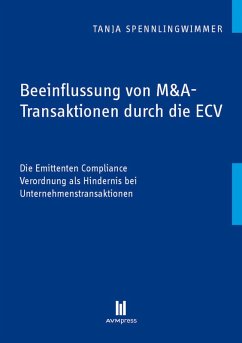 Cover Beeinflussung von M&A-Transaktionen durch die ECV (eBook, PDF)