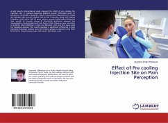 Effect of Pre cooling Injection Site on Pain Perception