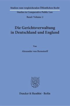 Cover Die Gerichtsverwaltung in Deutschland und England.