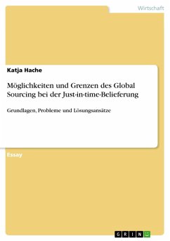 Möglichkeiten und Grenzen des Global Sourcing bei der Just-in-time-Belieferung (eBook, ePUB)