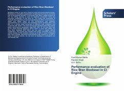 Performance evaluation of Rice Bran Biodiesel in CI Engine - Mahla, Sunil Kumar;Sidhu, G. S.;Singh, Rajveer