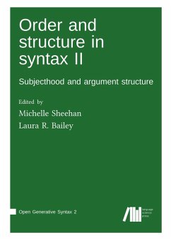 Order and structure in syntax II