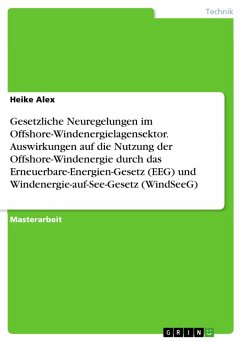 Gesetzliche Neuregelungen im Offshore-Windenergielagensektor. Auswirkungen auf die Nutzung der Offshore-Windenergie durch das Erneuerbare-Energien-Gesetz (EEG) und Windenergie-auf-See-Gesetz (WindSeeG) (eBook, PDF) - Alex, Heike