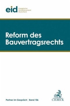 Cover Reform des Bauvertragsrechts