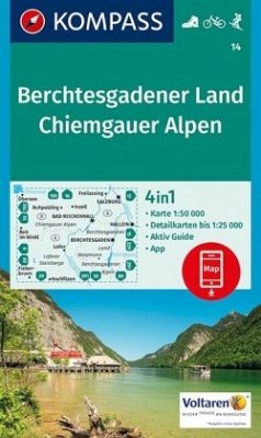 KOMPASS Wanderkarte Berchtesgadener Land, Chiemgauer Alpen