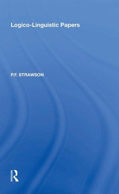 Logico-Linguistic Papers (eBook, ePUB) - Strawson, P. F.