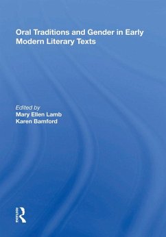 Oral Traditions and Gender in Early Modern Literary Texts (eBook, ePUB) Cover Oral Traditions and Gender in Early Modern Literary Texts (eBook, ePUB)