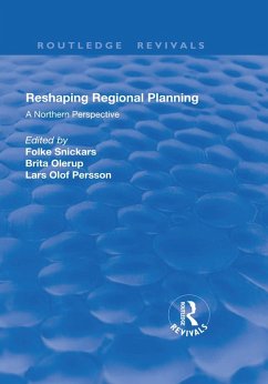 Cover Reshaping Regional Planning (eBook, PDF)