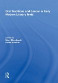 Oral Traditions and Gender in Early Modern Literary Texts (eBook, PDF)