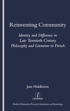 Reinventing Community (eBook, ePUB) - Hiddlestone, Jane