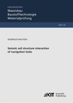 Seismic soil structure interaction of navigation locks