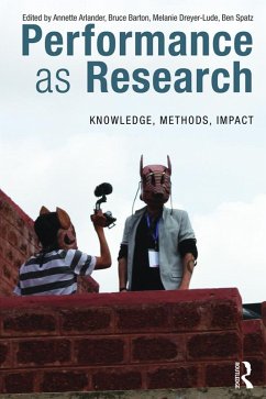 Performance as Research (eBook, ePUB)