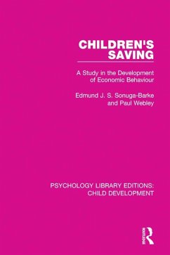 Children's Saving (eBook, ePUB) - Sonuga-Barke, Edmund J. S.; Webley, Paul