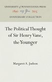 The Political Thought of Sir Henry Vane, the Younger