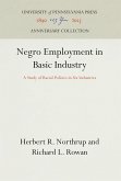 Negro Employment in Basic Industry