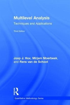 Multilevel Analysis - Hox, Joop; Moerbeek, Mirjam; de Schoot, Rens van