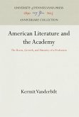 American Literature and the Academy