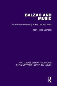 Balzac and Music - Barricelli, Jean-Pierre