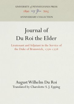 Journal of Du Roi the Elder - Du Roi, August Wilhelm