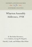 Wharton Assembly Addresses, 1938
