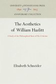 The Aesthetics of William Hazlitt