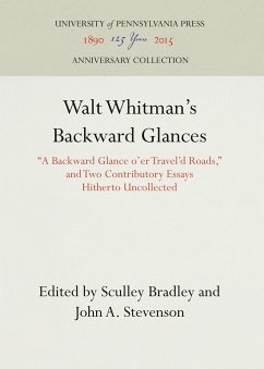 Cover Walt Whitman's Backward Glances