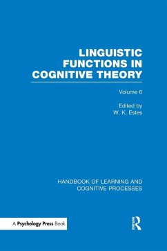 Handbook of Learning and Cognitive Processes (Volume 6)