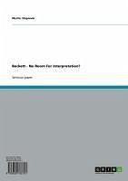 Beckett - No Room For Interpretation? (eBook, ePUB)