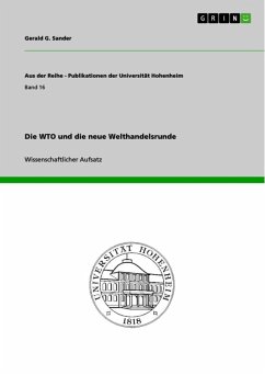 Die WTO und die neue Welthandelsrunde (eBook, ePUB)