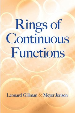 Rings of Continuous Functions (eBook, ePUB) - Gillman, Leonard; Jerison, Meyer