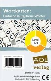 Wortkarten: Einfache lautgetreue Wörter - Level 1-3 (Kartenspiel)