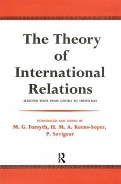 The Theory of International Relations - Lutz, Friedrich; Forsyth, M G