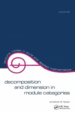 Decomposition and Dimension in Module Categories - Golan, Jonathan S.