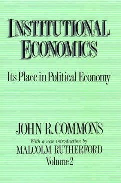 Institutional Economics - Rutherford, Malcolm