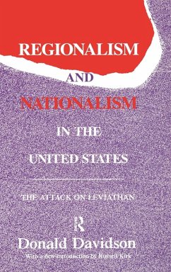 Regionalism and Nationalism in the United States - Davidson, Donald