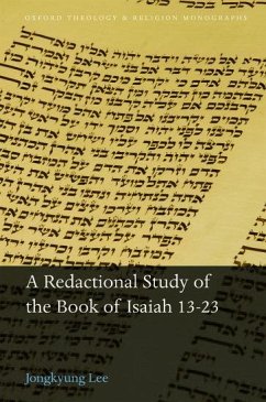 Redactional Study of the Book of Isaiah 13-23 - Lee, Jongkyung