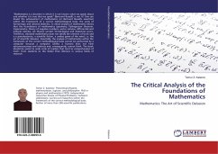 The Critical Analysis of the Foundations of Mathematics