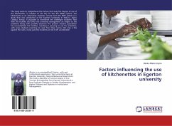 Factors influencing the use of kitchenettes in Egerton university