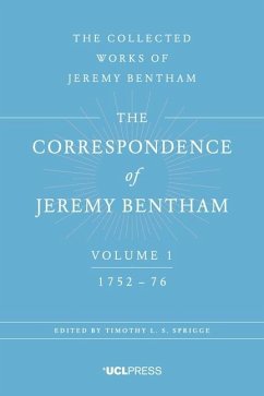 Cover The Correspondence of Jeremy Bentham, Volume 1