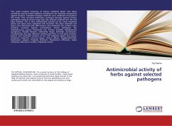 Antimicrobial activity of herbs against selected pathogens